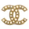 AMORE Vintage CHANEL Rhinestone Artificial Pearl Brooch Pin Gold 14C 182316 -Best Jewelry Store 20240704 182316 01 2775fc08 fcbe 48b0 98b1 c6dda6ef9599