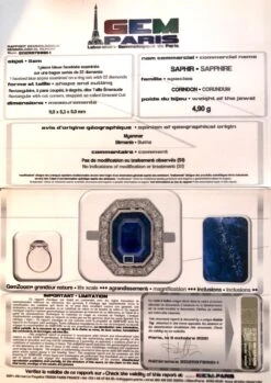 Sarl Baume French Art Deco Certified No Heat Burmese Sapphire Diamonds Platinum Ring 34 Sarl Baume French Art Deco Certified No Heat Burmese Sapphire Diamonds Platinum Ring -Best Jewelry Store 21 255 Certificat master