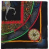 QOO Vintage HERMES Carres 90 Feux D'Artifice Scarf Black/Multi -Best Jewelry Store 240802083070 4