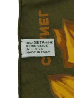 QOO Vintage CHANEL Cc Mark Gripoix Jewelry Pattern Scarf Khaki/Multi -Best Jewelry Store 240802084676 7