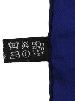 QOO Vintage CELINE Macadam Chain Zebra Pattern Scarf Navy/Multi -Best Jewelry Store 240803001121 8