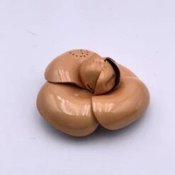 Opherty Ciocci CHANEL Vintage Tan Patent Leather Camelia Camellia Flower Brooch -Best Jewelry Store 256c37d4 30fb 52d3 af2a 23672e1dc2bc