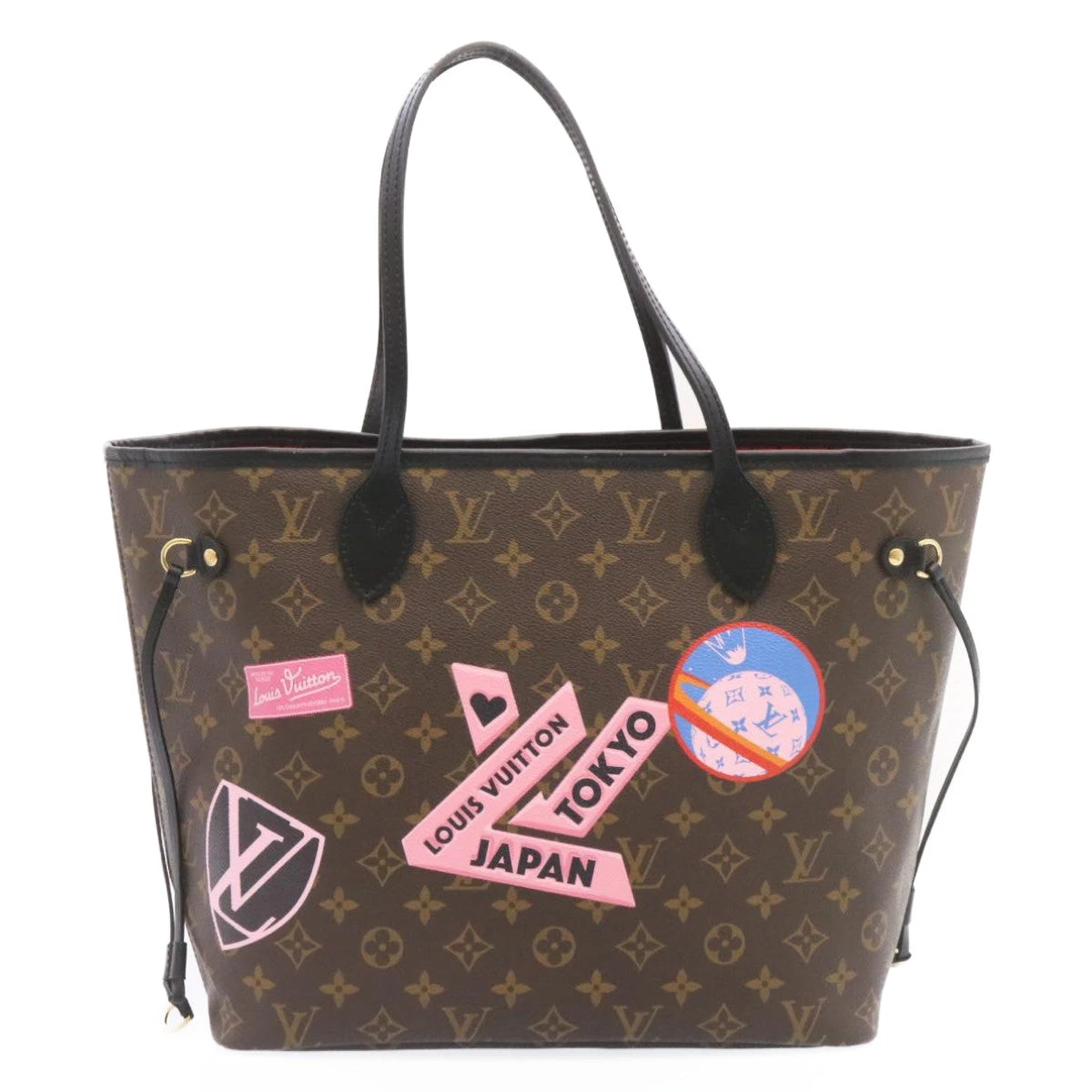 Brand Street LOUIS VUITTON Monogram World Tour Neverfull MM Tote Bag M42844 LV Auth 26563A 4 Brand Street LOUIS VUITTON Monogram World Tour Neverfull MM Tote Bag M42844 LV Auth 26563A - Image 2