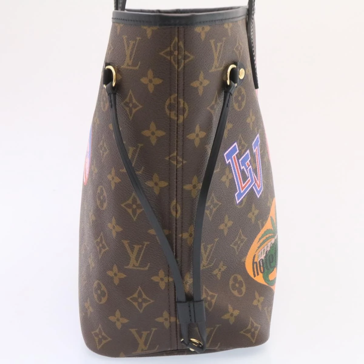 Brand Street LOUIS VUITTON Monogram World Tour Neverfull MM Tote Bag M42844 LV Auth 26563A 6 Brand Street LOUIS VUITTON Monogram World Tour Neverfull MM Tote Bag M42844 LV Auth 26563A - Image 4