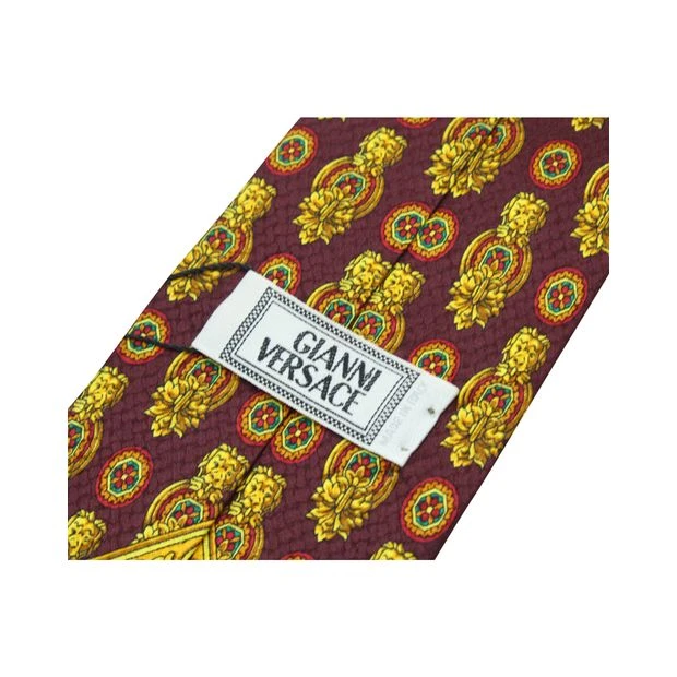 Style Tribute GIANNI VERSACE Multicolor Print Silk Tie 5 Style Tribute GIANNI VERSACE Multicolor Print Silk Tie - Image 3