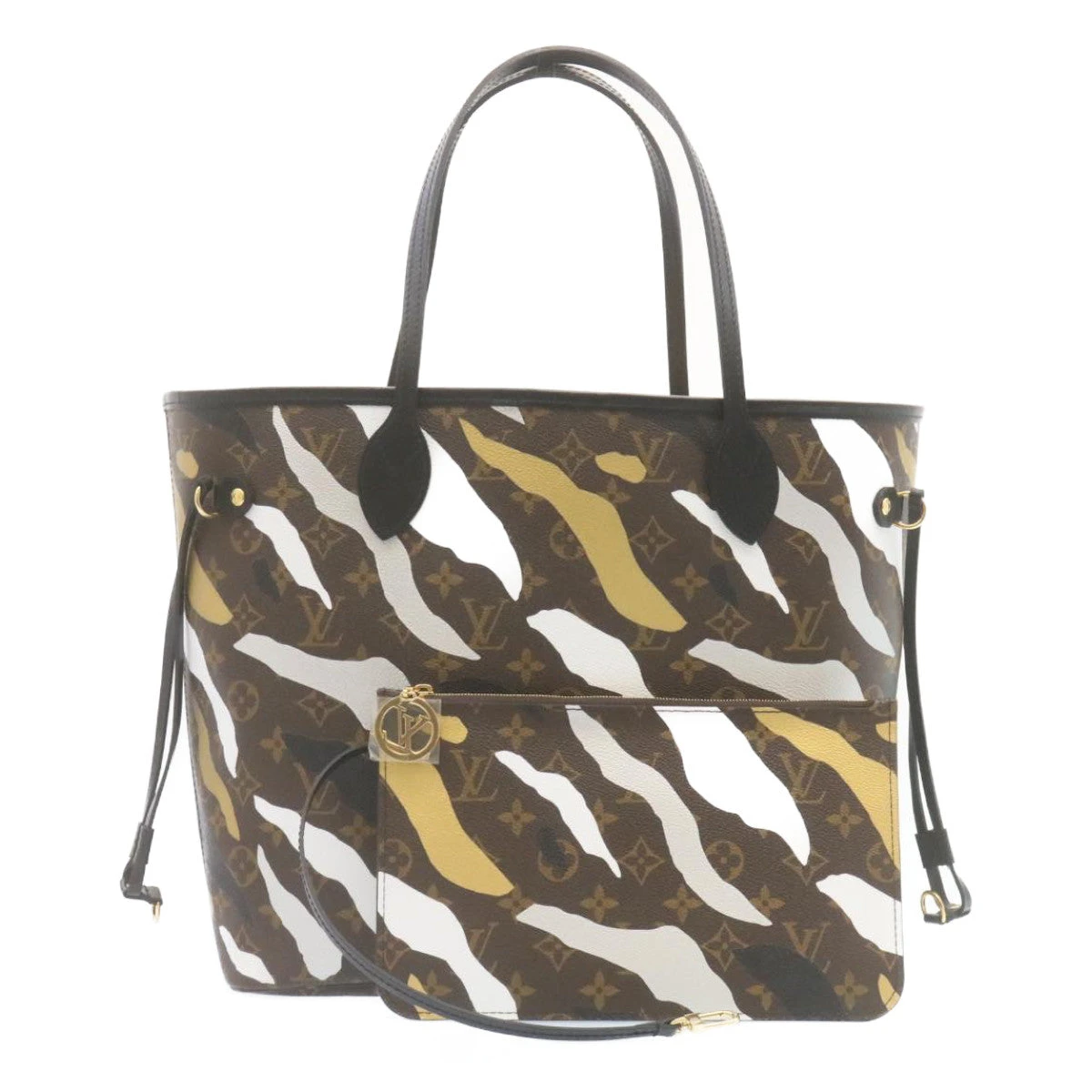 Brand Street LOUIS VUITTON �~ LOL Monogram Camouflage Neverfull MM Tote Bag M45201 Auth 29024A 3 Brand Street LOUIS VUITTON �~ LOL Monogram Camouflage Neverfull MM Tote Bag M45201 Auth 29024A