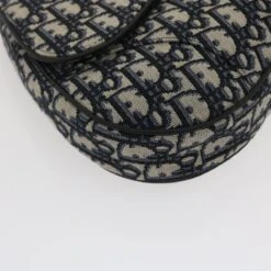 Brand Street CHRISTIAN DIOR Trotter Canvas Oblique Saddle Shoulder Body Bag Blue Auth 29581A -Best Jewelry Store 29581 10