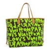 Brand Street LOUIS VUITTON Monogram Graffiti Neverfull GM Tote Bag Vert M93703 LV Auth 29943A