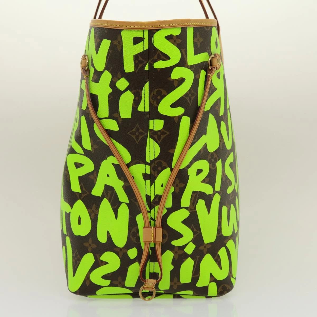 Brand Street LOUIS VUITTON Monogram Graffiti Neverfull GM Tote Bag Vert M93703 LV Auth 29943A 5 Brand Street LOUIS VUITTON Monogram Graffiti Neverfull GM Tote Bag Vert M93703 LV Auth 29943A - Image 3