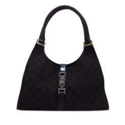 Upteam GUCCI GG Canvas Jackie Bardot Shoulder Bag