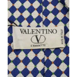 Style Tribute VALENTINO Blue Print Tie -Best Jewelry Store 2d4c924e8768e6b06403042c2dd3fa65