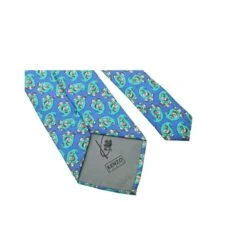 Style Tribute KENZO Turquoise Print Silk Tie -Best Jewelry Store 31b32a82a2d1ad882cda2a95a484766d