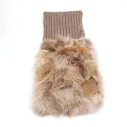 LuxUness MIU MIU Fox Fur Trimmed Wool Scarf