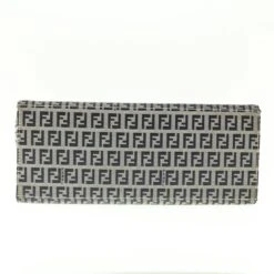 Brand Street FENDI Zucchino Canvas Mamma Baguette Shoulder Bag Navy Auth 39439 -Best Jewelry Store 39439 9