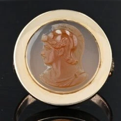 Sarl Baume 20th Century Agate Cameo 18 Karat Rose Gold Antique Ring -Best Jewelry Store 3 master 4dba17fc 09fa 43f5 98a7 c4b0b4c53150