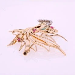 Sarl Baume 1950s Emerald Ruby Diamonds 18 Karat Yellow Gold Bird Of Paradise 14 Sarl Baume 1950s Emerald Ruby Diamonds 18 Karat Yellow Gold Bird Of Paradise -Best Jewelry Store 3 master 9a05491f 93db 4fb1 a530 fe0052ce1f76