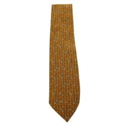 Style Tribute VALENTINO Mustard Print Tie