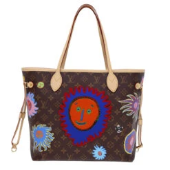 Brand Street LOUIS VUITTON Yayoi Kusama Face Neverfull MM Tote Bag M46447 LV Auth 40256A 24 Brand Street LOUIS VUITTON Yayoi Kusama Face Neverfull MM Tote Bag M46447 LV Auth 40256A -Best Jewelry Store 40256A 3