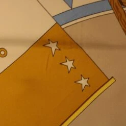 Style Tribute Hermes Carre 90 Sextants Scarf Silk Light Blue Yellow Auth 42700 14 Style Tribute Hermes Carre 90 Sextants Scarf Silk Light Blue Yellow Auth 42700 -Best Jewelry Store 42700 3