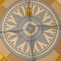 Style Tribute Hermes Carre 90 Sextants Scarf Silk Light Blue Yellow Auth 42700 18 Style Tribute Hermes Carre 90 Sextants Scarf Silk Light Blue Yellow Auth 42700 -Best Jewelry Store 42700 7