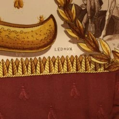 Brand Street HERMES Carre 90 NAPOLEON Scarf Silk Wine Red Auth 42854 -Best Jewelry Store 42854 10