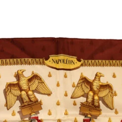 Brand Street HERMES Carre 90 NAPOLEON Scarf Silk Wine Red Auth 42854 -Best Jewelry Store 42854 7