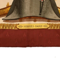 Brand Street HERMES Carre 90 NAPOLEON Scarf Silk Wine Red Auth 42854 -Best Jewelry Store 42854 8