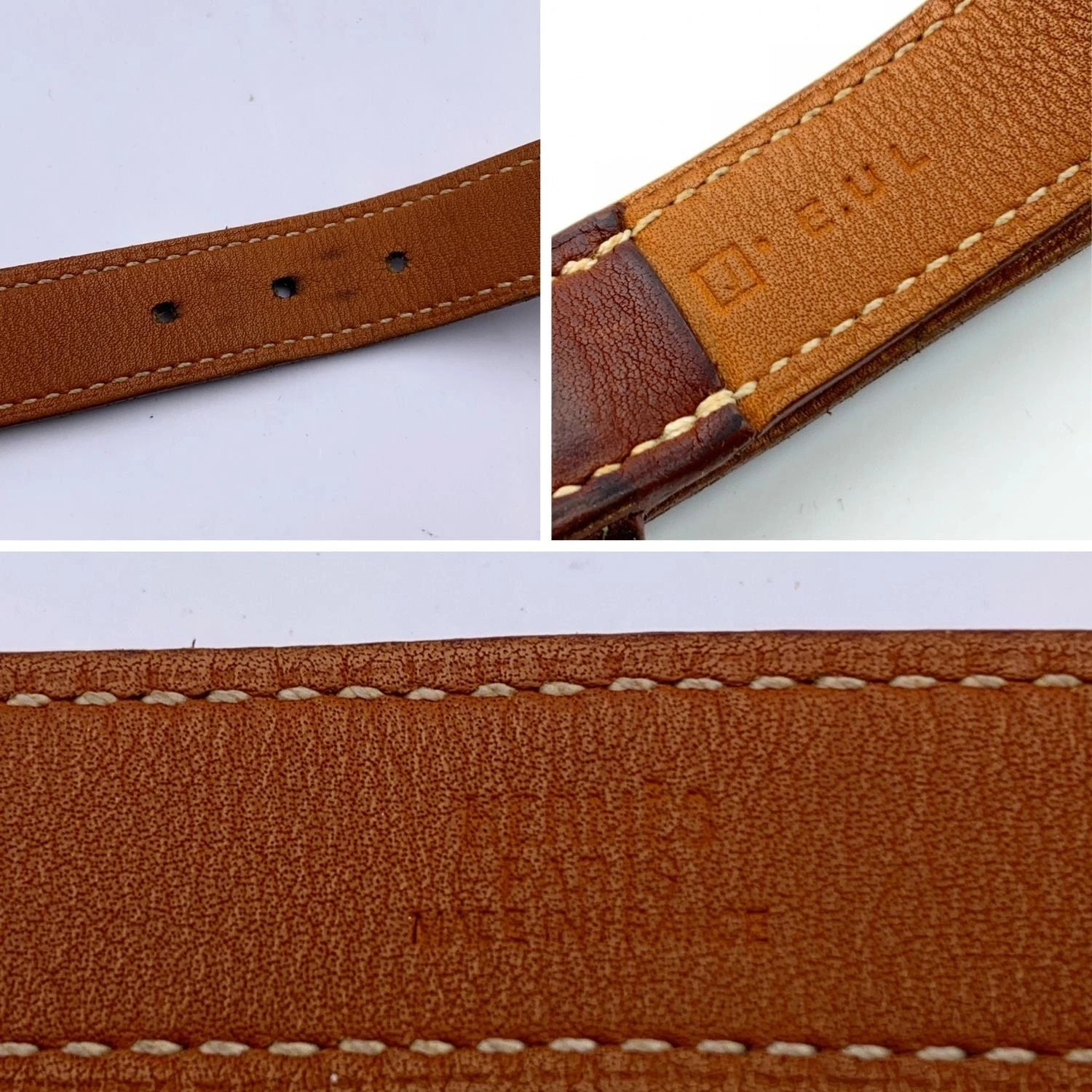 Opherty Ciocci HERMES Brown Leather Etriviere Double Tour Bracelet Palladium Buckle 6 Opherty Ciocci HERMES Brown Leather Etriviere Double Tour Bracelet Palladium Buckle - Image 4