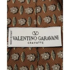 Style Tribute VALENTINO Brown Print Tie -Best Jewelry Store 479f10001a1e364b799b75dc8b50de09