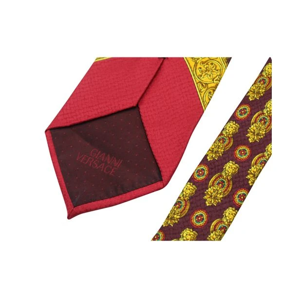 Style Tribute GIANNI VERSACE Multicolor Print Silk Tie 4 Style Tribute GIANNI VERSACE Multicolor Print Silk Tie - Image 2