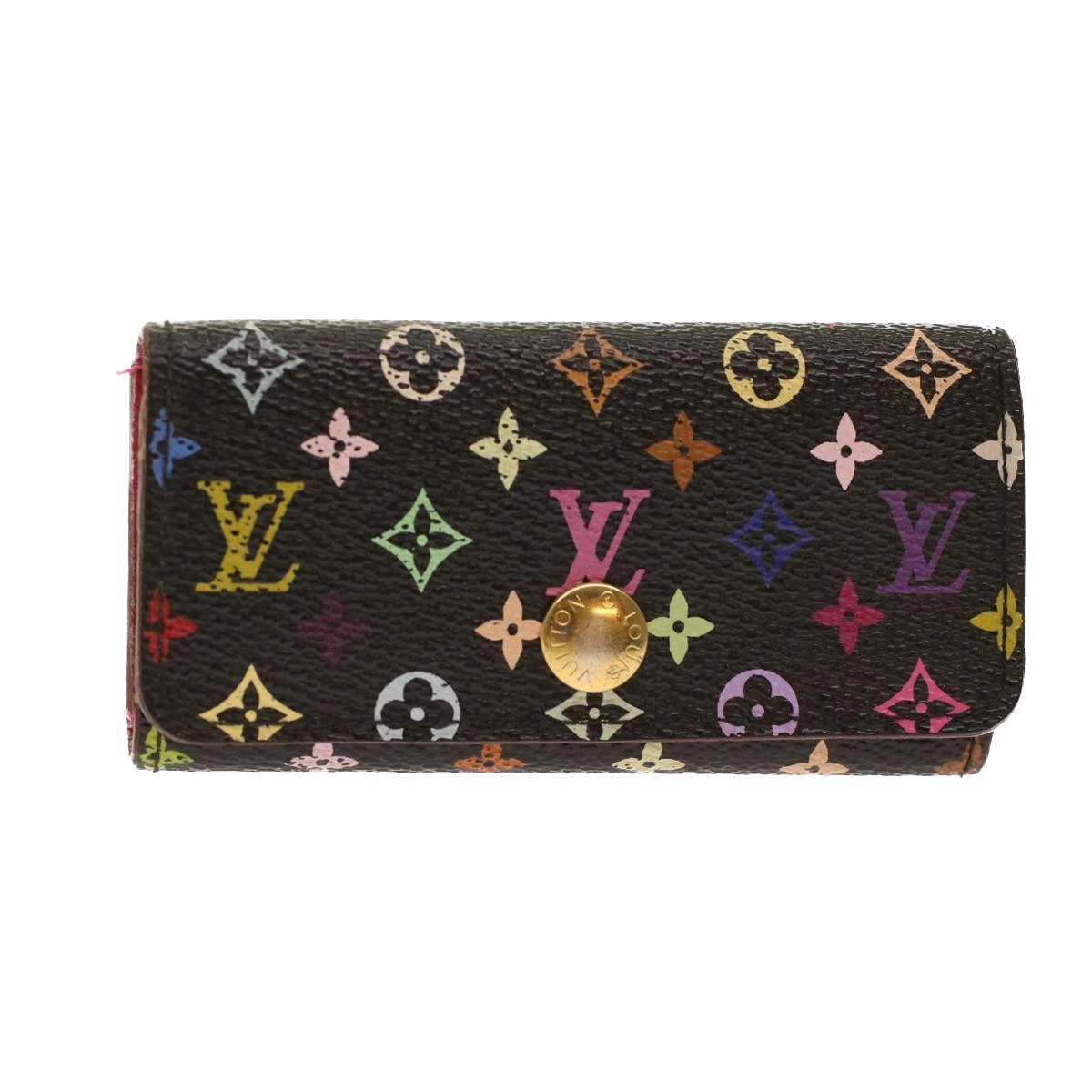 Brand Street LOUIS VUITTON Monogram Multicolor Multicles 4 Key Case Black M60044 Auth 48631 3 Brand Street LOUIS VUITTON Monogram Multicolor Multicles 4 Key Case Black M60044 Auth 48631