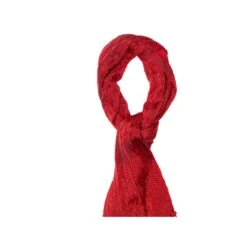 Her Age COLLECTION PRIVEE Red Fringed Scarf