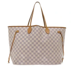 Brand Street LOUIS VUITTON Damier Azur Neverfull GM Tote Bag N41360 LV Auth 49735