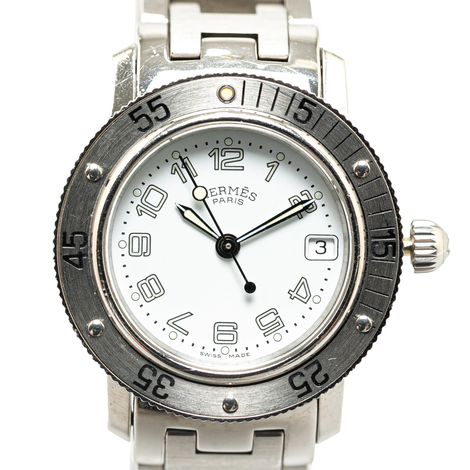 Upteam Hermes Quartz Stainless Steel Clipper Diver Watch 6 Upteam Hermes Quartz Stainless Steel Clipper Diver Watch - Image 4