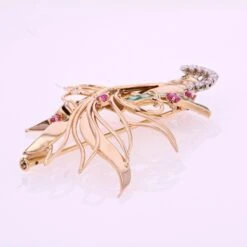 Sarl Baume 1950s Emerald Ruby Diamonds 18 Karat Yellow Gold Bird Of Paradise 16 Sarl Baume 1950s Emerald Ruby Diamonds 18 Karat Yellow Gold Bird Of Paradise -Best Jewelry Store 4 master 3a3ca3dc daec 433e 90a2 e3dc92b37591