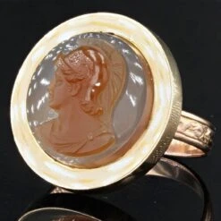 Sarl Baume 20th Century Agate Cameo 18 Karat Rose Gold Antique Ring -Best Jewelry Store 4 master 6e5d5f29 149a 4b5e bd10 74f8b0cea847