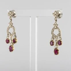 Sarl Baume Ruby Diamond 18 Karat White Gold Drop Earrings 22 Sarl Baume Ruby Diamond 18 Karat White Gold Drop Earrings -Best Jewelry Store 4 master 7bb3e924 0740 40b0 834e 9f15c53b33b2