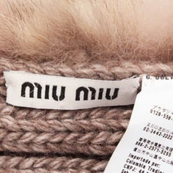 LuxUness MIU MIU Fox Fur Trimmed Wool Scarf -Best Jewelry Store 4f0cbf70ac6c47cba0a6396d2fb428d0