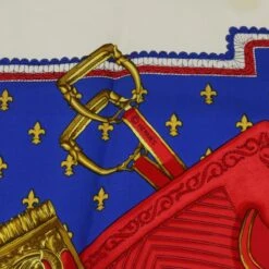 Brand Street HERMES Carre 90 SELLES A HOUSSE Scarf Silk White Red Blue Auth 54052 -Best Jewelry Store 54052 16