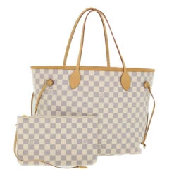 Style Tribute LOUIS VUITTON Damier Azur Neverfull Mm Tote Bag N41605 Lv Auth 54291a