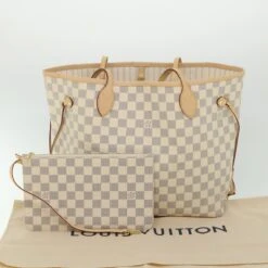 Style Tribute LOUIS VUITTON Damier Azur Neverfull Mm Tote Bag N41605 Lv Auth 54444a -Best Jewelry Store 54444A 27