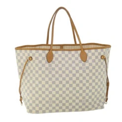 Brand Street LOUIS VUITTON Damier Azur Neverfull GM Tote Bag N41360 LV Auth 56740