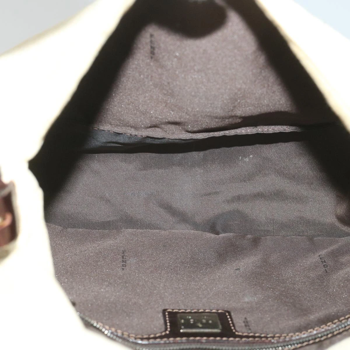 Brand Street FENDI Zucca Canvas Mamma Baguette Shoulder Bag Beige Auth 57043 13 Brand Street FENDI Zucca Canvas Mamma Baguette Shoulder Bag Beige Auth 57043 - Image 11