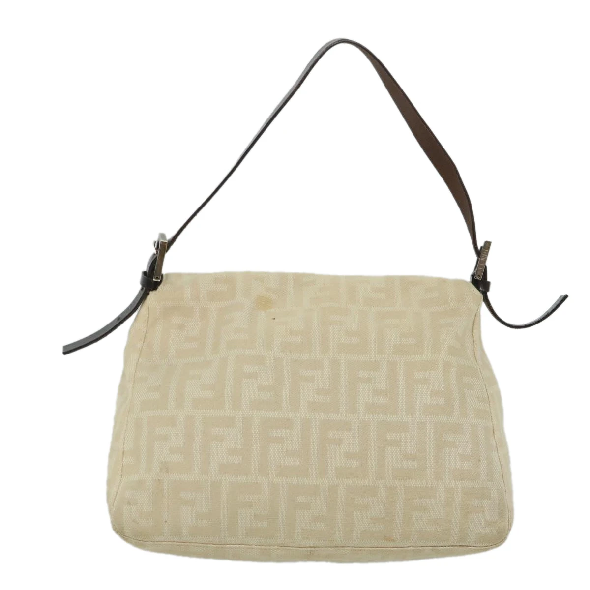 Brand Street FENDI Zucca Canvas Mamma Baguette Shoulder Bag Beige Auth 57043 4 Brand Street FENDI Zucca Canvas Mamma Baguette Shoulder Bag Beige Auth 57043 - Image 2