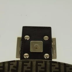 Brand Street FENDI Zucchino Canvas Mamma Baguette Shoulder Bag Brown Auth 57292 -Best Jewelry Store 57292 14