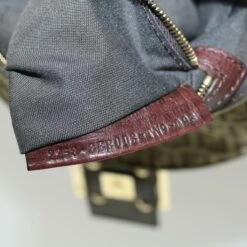 Brand Street FENDI Zucchino Canvas Mamma Baguette Shoulder Bag Brown Auth 57292 -Best Jewelry Store 57292 20