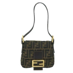 Style Tribute FENDI Zucca Canvas Mini Mamma Baguette Hand Bag Black Brown Auth 59810a -Best Jewelry Store 59810A 2 1a14721d 09c1 4b27 8f10 ecedf727112a