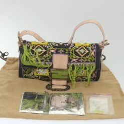 Brand Street FENDI Mamma Baguette Shoulder Bag Denim Navy Auth 59814A 33 Brand Street FENDI Mamma Baguette Shoulder Bag Denim Navy Auth 59814A -Best Jewelry Store 59814A 23