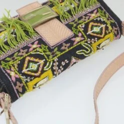 Brand Street FENDI Mamma Baguette Shoulder Bag Denim Navy Auth 59814A 27 Brand Street FENDI Mamma Baguette Shoulder Bag Denim Navy Auth 59814A -Best Jewelry Store 59814A 6