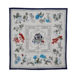 Her Age HERMES Hermes Quai Eux Fleurs Foulard